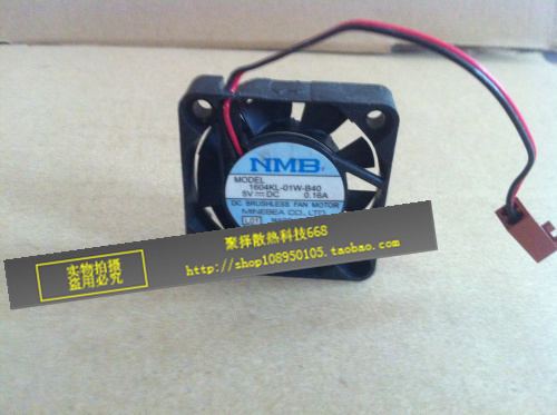 Original dress NMB 1604KL-01W-B40 0 5V 16A 4010 4010 4CM 4CM Router fan