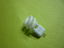 Rare earth tricolour energy-saving lamp bulb semi-spiral shaped 9 in-line G4 mirror front light source 3W5W