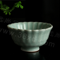 BR-141 anti-counterfeiting Taiwan Baicai Ruyao tea cup tea set new glazed lotus Cup Open