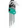 Imported Taiwan Baogong HW-229B long ball head hex key combination set Hex key 9 sets