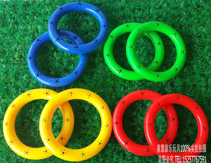 Kindergarten Supplies Plastic Fitness Seven Color Sleeves Collar Toys Children Morning Drills Instruments Sound Gymnastics Loop