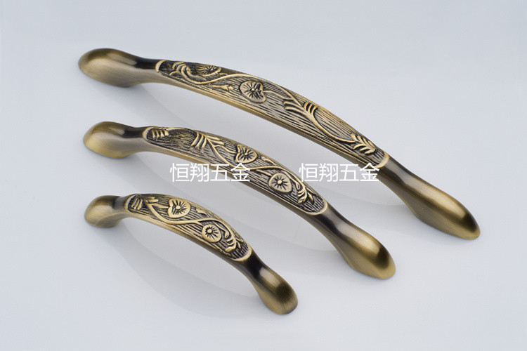 Qinggu Bronze High-end Zinc Type Brief Imitation Ancient Handle European Style Chinese Style Modern Overall Closet Cabinet Door Wardrobe Handle
