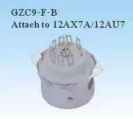 GZC9-F-B nine foot tube seat with inner cover for 12AX7A12AU76DJ8 and other vacuum tube cover