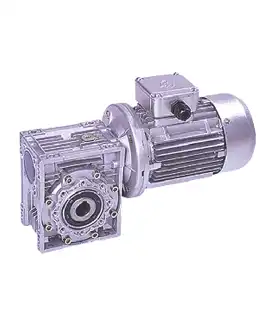 Worm gear reducer RV63 Worm gear reducer 1 1KW gear motor 30:1 output large flange