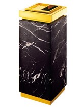  Factory direct marble soot bucket Hotel hotel peel box Hotel trash can full marble peel box