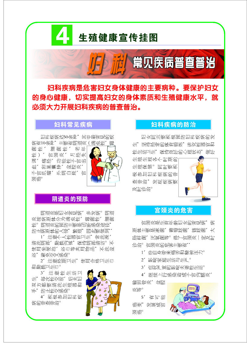 海报印制93素材健康展板164生殖健康宣传挂图