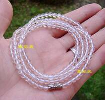 Xinmiao Hall ● Exquisite Natural White Crystal 4mm 80cm Chain Necklace