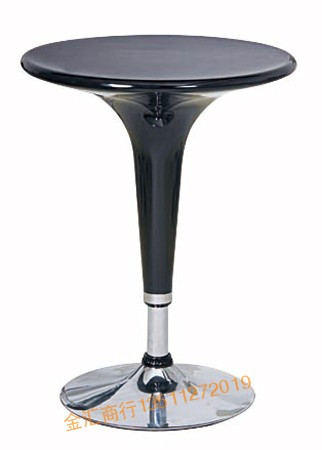 Modern furniture simple European-style dining table telescopic round table small apartment white negotiation table European-style desk bar table