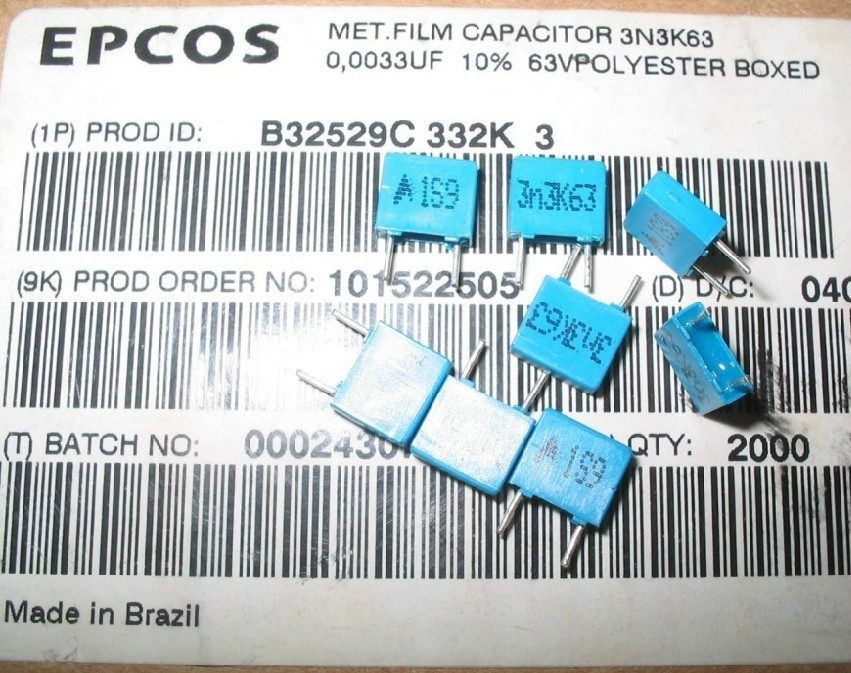German Siemens EPCOS Epocos B32529 Series 10V-2000V capacitive (full series)