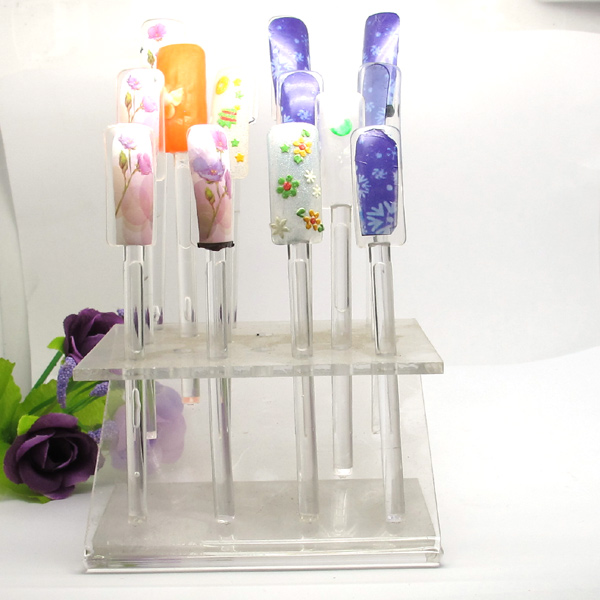美甲工具/美甲甲油展示用品/展示架/32孔练习展示架带32支杆