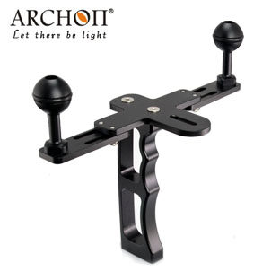 GOPRO single-hand double ball lamp arm flashlight single-hand bracket base diving equipment Z07