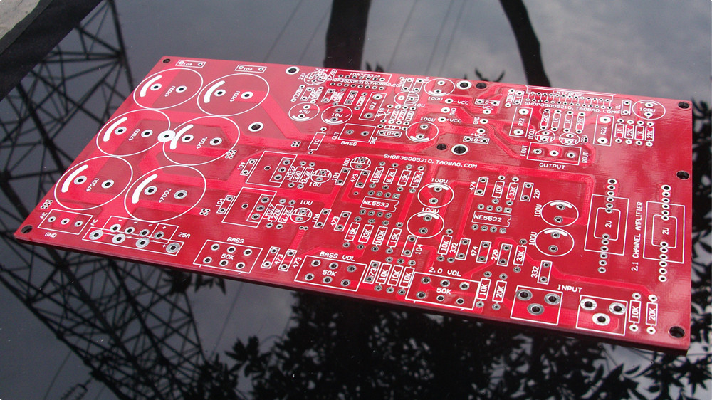 Boutique TDA729394 4780 high power 2 1 channel power amplifier PCB empty board