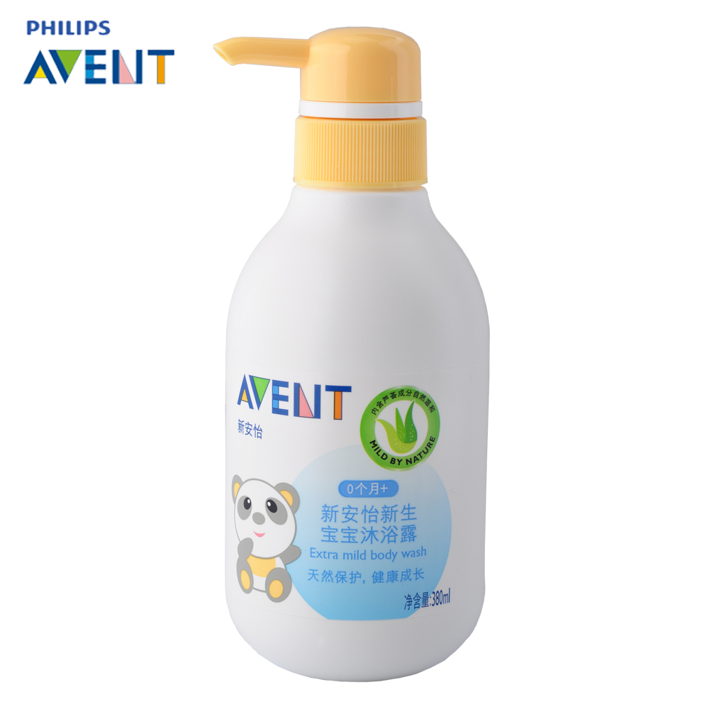 新安怡新生宝宝沐浴露380ml 芦荟温和婴儿沐浴乳 正品 SCF981/03