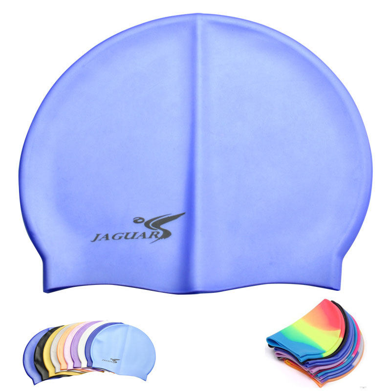 Counter Jiejia silicone waterproof swimming cap fashion swimming cap men and women lovers adult children universal