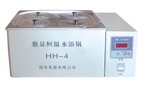 常州国华 HH-4数显恒温水浴锅 双孔四孔 带磁力搅拌循环水浴