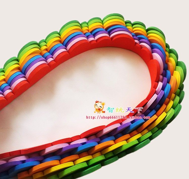 Kindergarten classroom environment wall decoration EVA railing blackboard newspaper photo frame stickers wave strip foam lace new