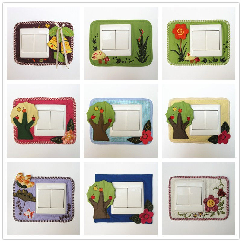 Boutique Handcrafted Cloth Art Switch Sleeve Switch Cover Switch Sticker Switch Hood