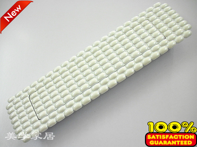 Aesthetic concealed spring handle shifting door handle bounce automatic closing cobblestone invisible handle white