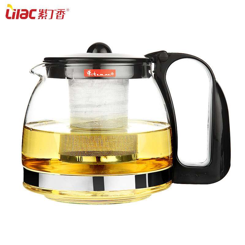 【天猫超市】紫丁香 耐热玻璃茶壶  过滤网泡茶具水壶S92-1 700ML