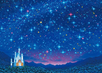 Out of print order Japanese APPLEONE imported jigsaw puzzle stars wish luminous (500 pieces)