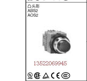 IZUMI switch IDEC 25mm 2 normally open 2 normally closed ABS222N reset Convex push switch reset