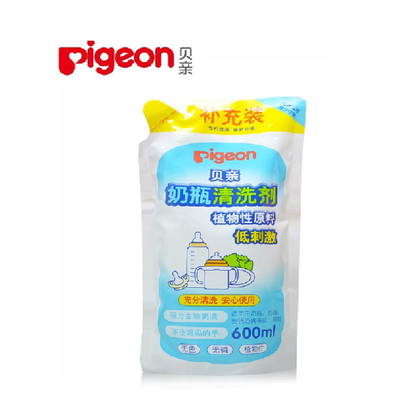 贝亲奶瓶清洗剂600ml 婴儿奶瓶清洗剂洗涤液补充装 MA28