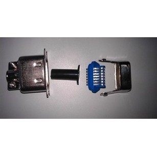 SCSI Large CN14P CN Type Male Plug Connector Iron Shell Welded Wire Type