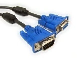 1 5m 3m VGA dual magnetic ring extension cable male to female data cable for hole display transmission line