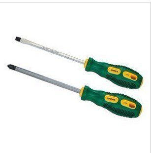 Weilishi two-color rubber handle screwdriver (chrome vanadium steel) 5 * 75