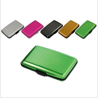 Aluminum Alloy Name Sheet Box Aluminum Face Color Credit Card Case Creative Name Sheet Box Theft Proof Bank Card Box