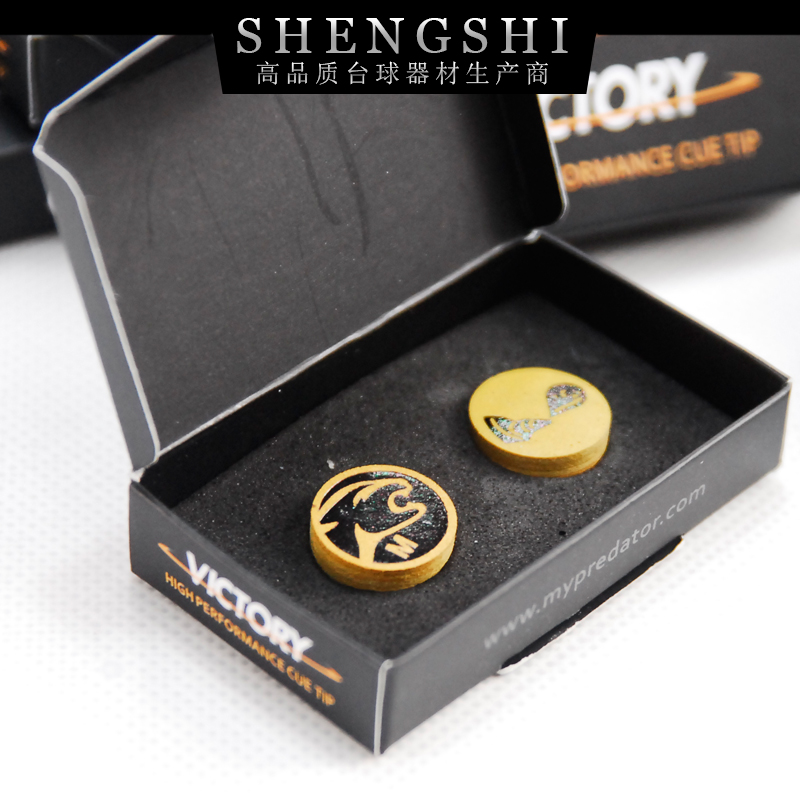 包邮美洲豹皮头台球杆 九球杆头9球杆头H 胜利者皮头 14MM