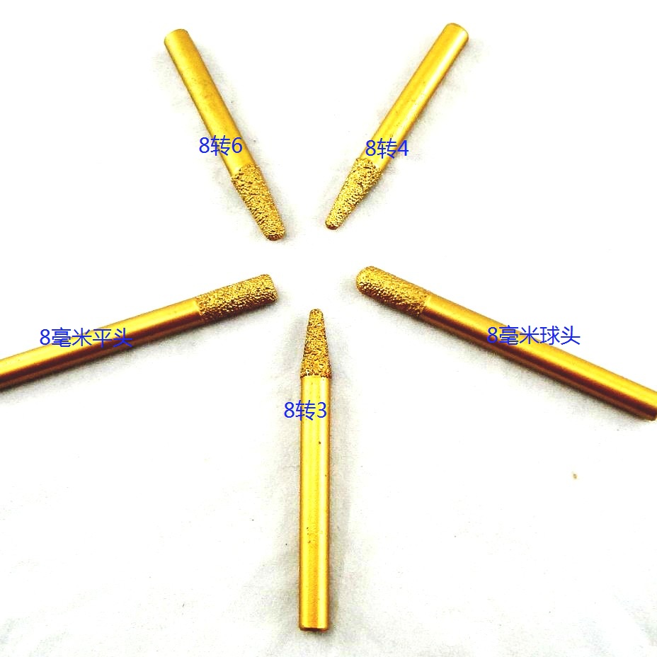 8 turns 3 8 turns 4 8 turns 6 8 mm ball head 8 mm flat head engraving knife CNC engraving machine special knife head