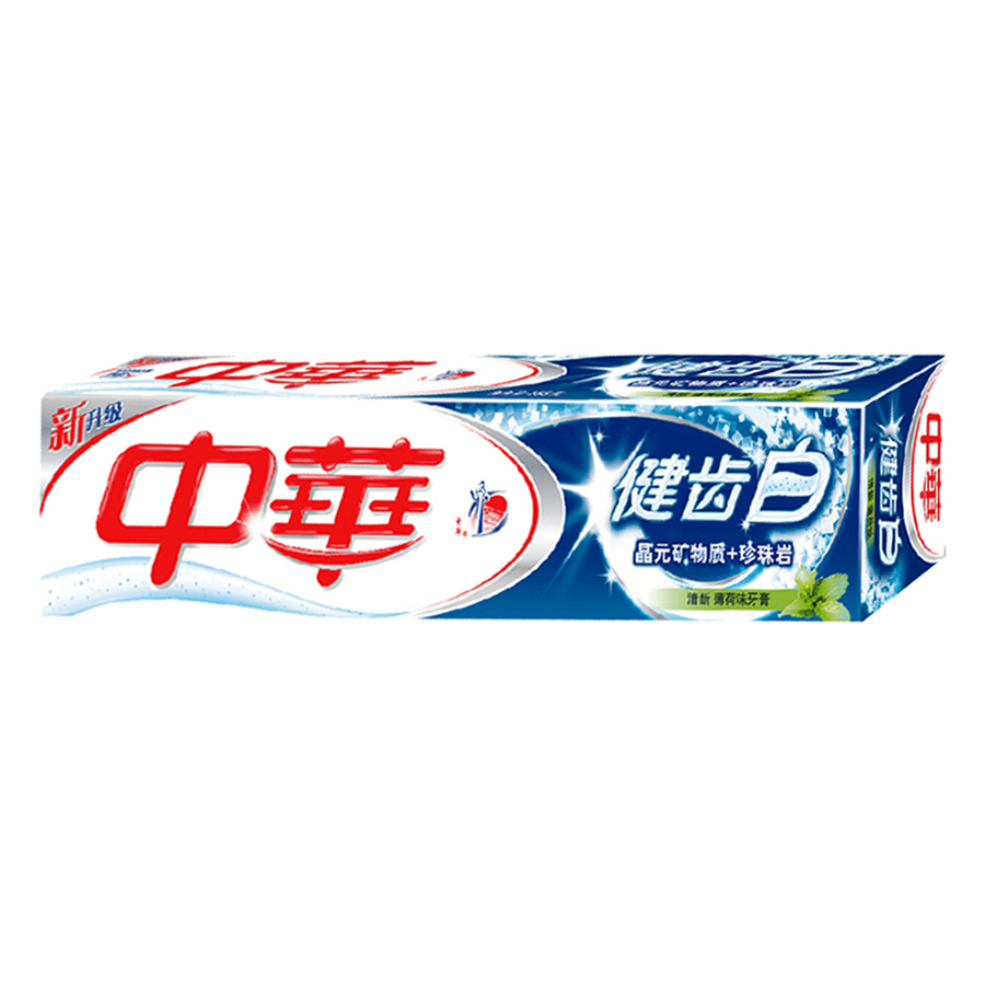 明星产品中华健齿白牙膏200克(清新薄荷味)美白牙齿