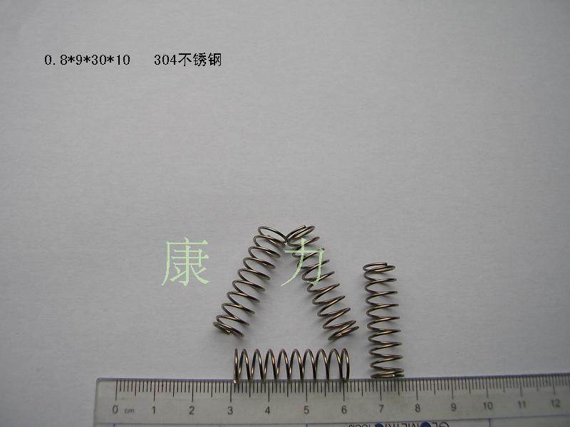 Stainless steel spring Spot silk 0 8 outer diameter 9-8 6 spot spring spring spot 0 8 * 9 * 30 2 packs