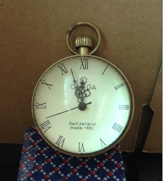 Republic of China Craft Gift Crystal Mechanical Pocket Watch Antique Miscellaneous Secondhand Round Brass Ball Modern
