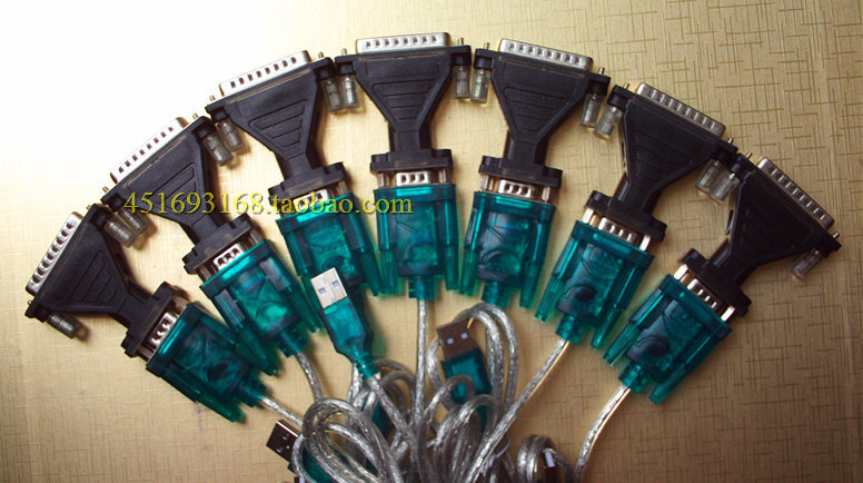 USB to 25 pin serial cable 9-pin to USB port USB data cable