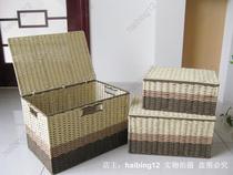 Storage basket rattan storage box dirty clothes basket desktop kitchen snacks basket clothing storage box set