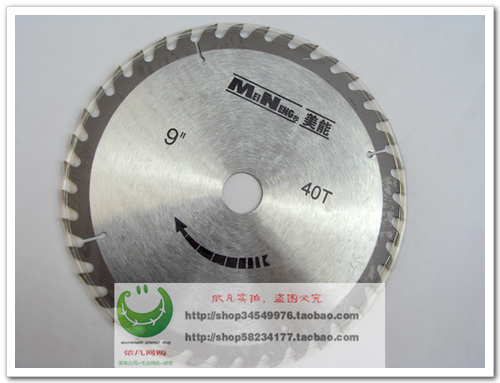 High quality circular saw cutting machine 9 inch 40 - teeth high - speed steel woodworking cutting cutting piece round saw blade woodworking saw blade