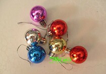 3 cm diameter Christmas Color electroplating Ball Festive Decoration Ball 1 5 Yuan a pack of 6#6990