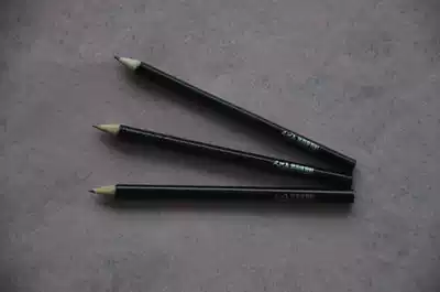 (Order customized pencil) 13 5cm black round pen log material HB refill pencil hotel use