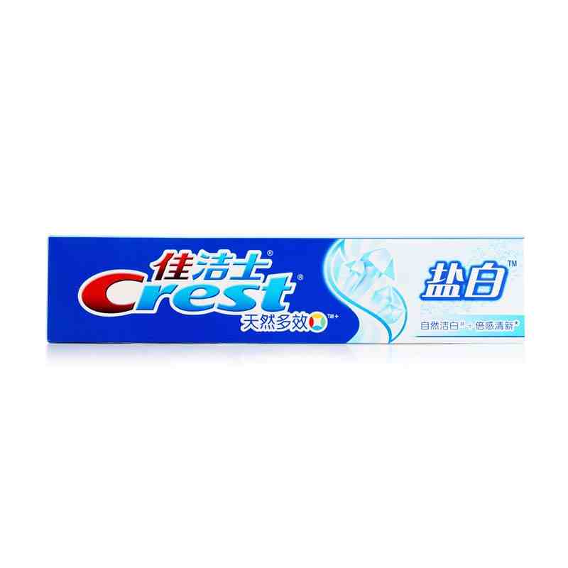 正品  佳洁士盐白牙膏90g Crest/佳洁士 天然多效盐白牙膏