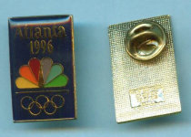 1996 United States Oatland Olympic Games Media NBC badge