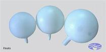High quality PE aquarium float ball diameter 75 85 95mm plastic hollow ball