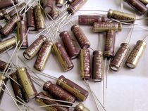 Brand new brown robe gold word RJH series electrolytic capacitor ELNA 25v 56UF fever gold word capacitor