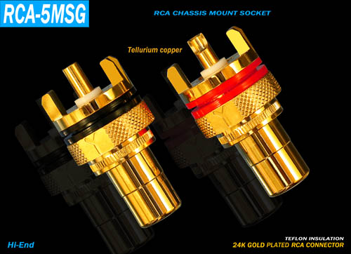 Yabao YARBO Germany Jabburg RCA-5MSG Fever high pure copper gilded lotus mother RCA mother head