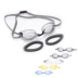 Kính râm chống sương mù đua xe do Anh sản xuất - Goggles kính bơi cận view Goggles