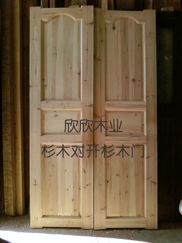 Solid wood composite door Interior door Log solid wood door to open the door Special process does not deform and does not crack pure fir