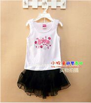 Loss clearance childrens clothing foreign trade female baby cotton camisole cotton childrens top quality super good 1-5 years old