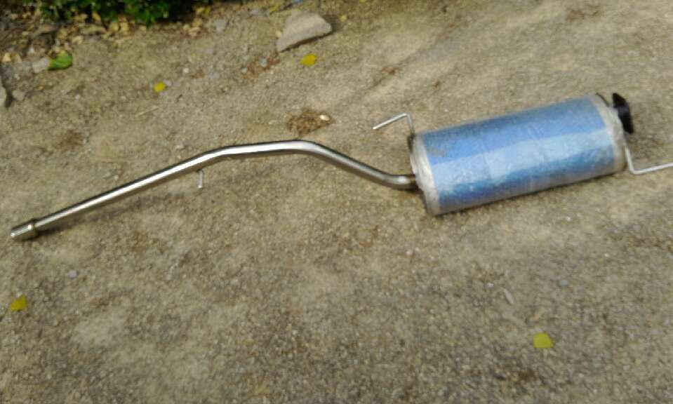 Double-layer thickened Chery Kairui Youyou rear section all stainless steel muffler Youyou exhaust pipe muffler