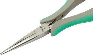 Taiwan Baogong ProsKit green and gray two-color needle nose pliers (154mm)